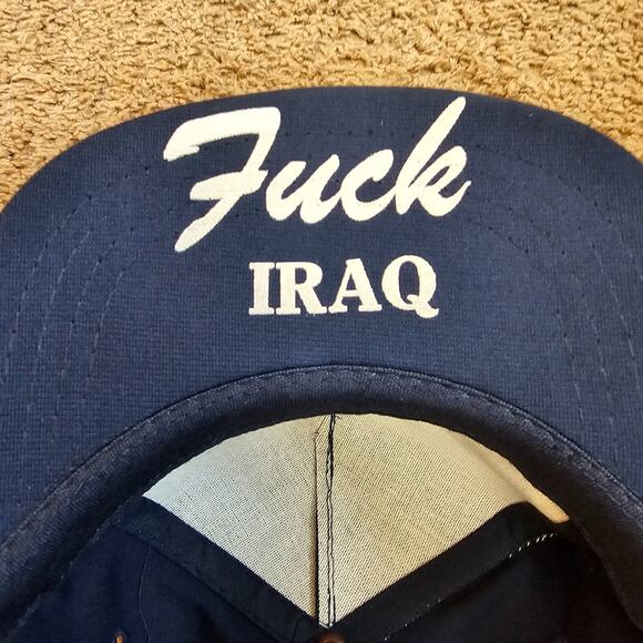 Vtg Operation Desert Storm Hat Blue Rope Snapback Cap Iraq Trucker 90s Military - Picture 10 of 11
